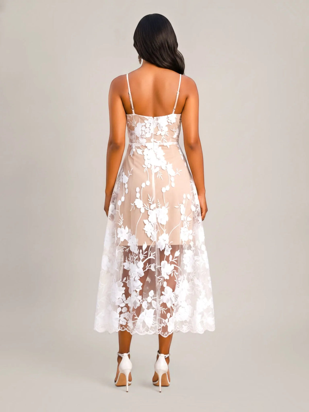Dress The Population Dress The Population Audrey Dress in Off White/Nude - Dress | Queen Anna House of Fashion Women's Luxury Fashion