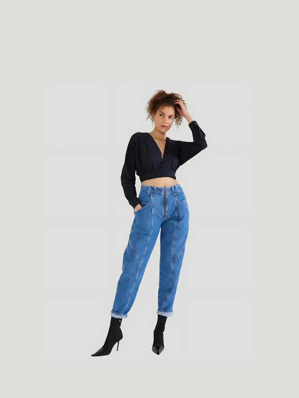 ÉTICA Denim Zoya Vintage Utility Pant - A/W'23, BIPOC Brand, Bottoms, Denim, Eco-Conscious Brand, Everyday Wear, New Arrivals, Pants - Luxury Women's Fashion at Queen Anna House of Fashion