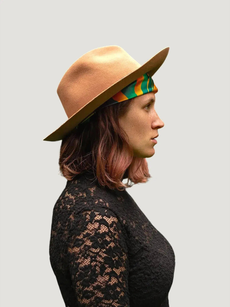Elegancia Tropical Hats Silk Bandanas - Accessories, BIPOC Brand, Eco-Conscious Brand, Multi-Color, New Arrivals, Print/ Pattern, S/S'23, Sc - Luxury Women's Fashion at Queen Anna House of Fashion
