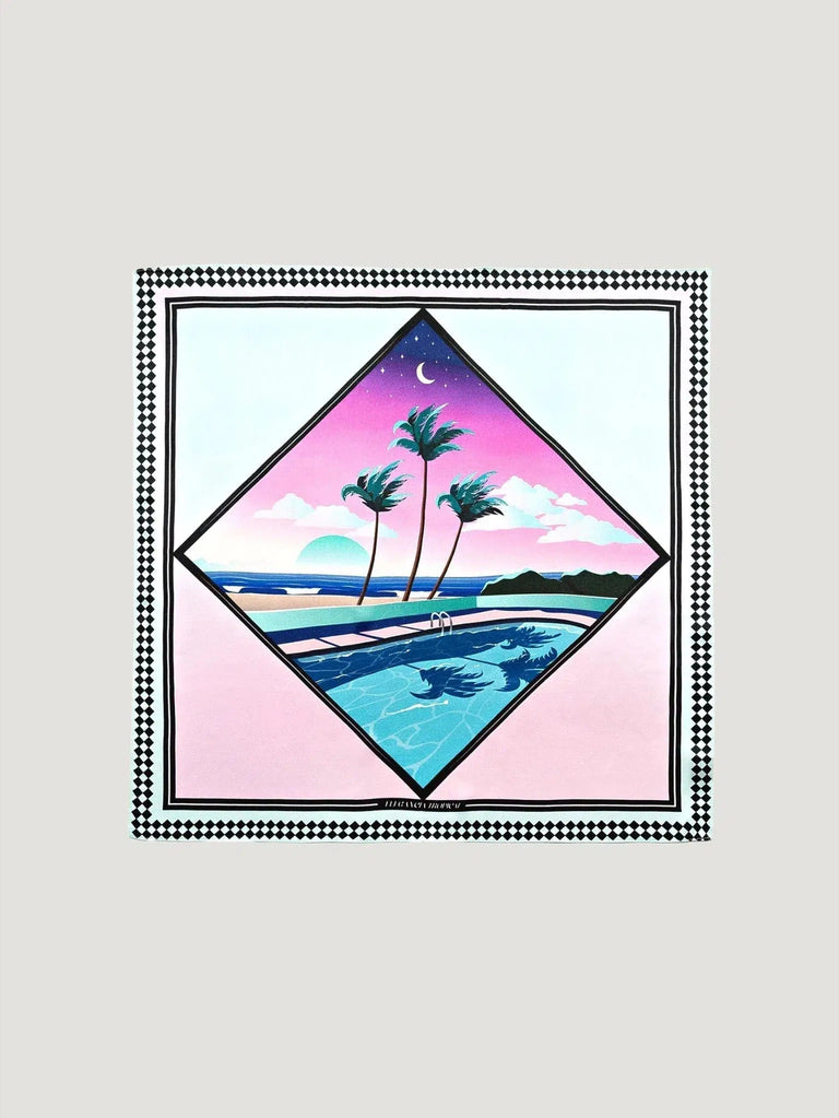 Elegancia Tropical Hats Silk Bandanas - Accessories, BIPOC Brand, Eco-Conscious Brand, Multi-Color, New Arrivals, Print/ Pattern, S/S'23, Sc - Luxury Women's Fashion at Queen Anna House of Fashion