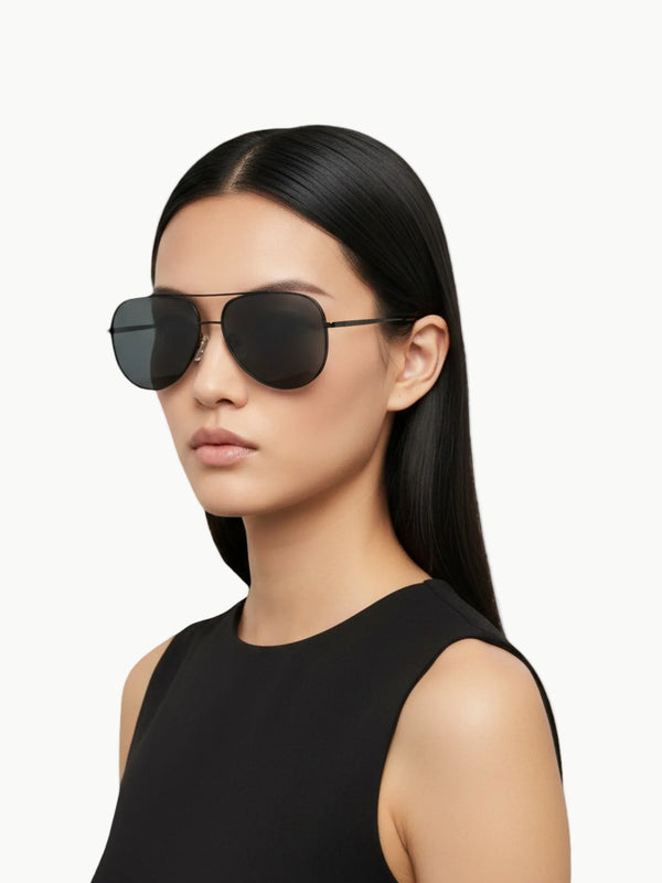FREYRS Eyewear FREYRS Eyewear Morgan Aviator Sunglasses in Black - Accessories | Queen Anna House of Fashion Women's Luxury Fashion