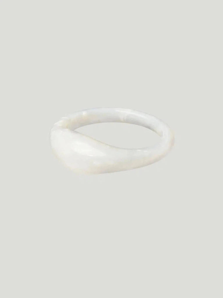 Fenna&Fei Ruyi Dome Ring - 6.5/Rings, 7.5/Rings, 8.5/Rings, Accessories, Black, Cream, Eco-Conscious Brand, Jewelry, Pearl, Rin - Luxury Women's Fashion at Queen Anna House of Fashion