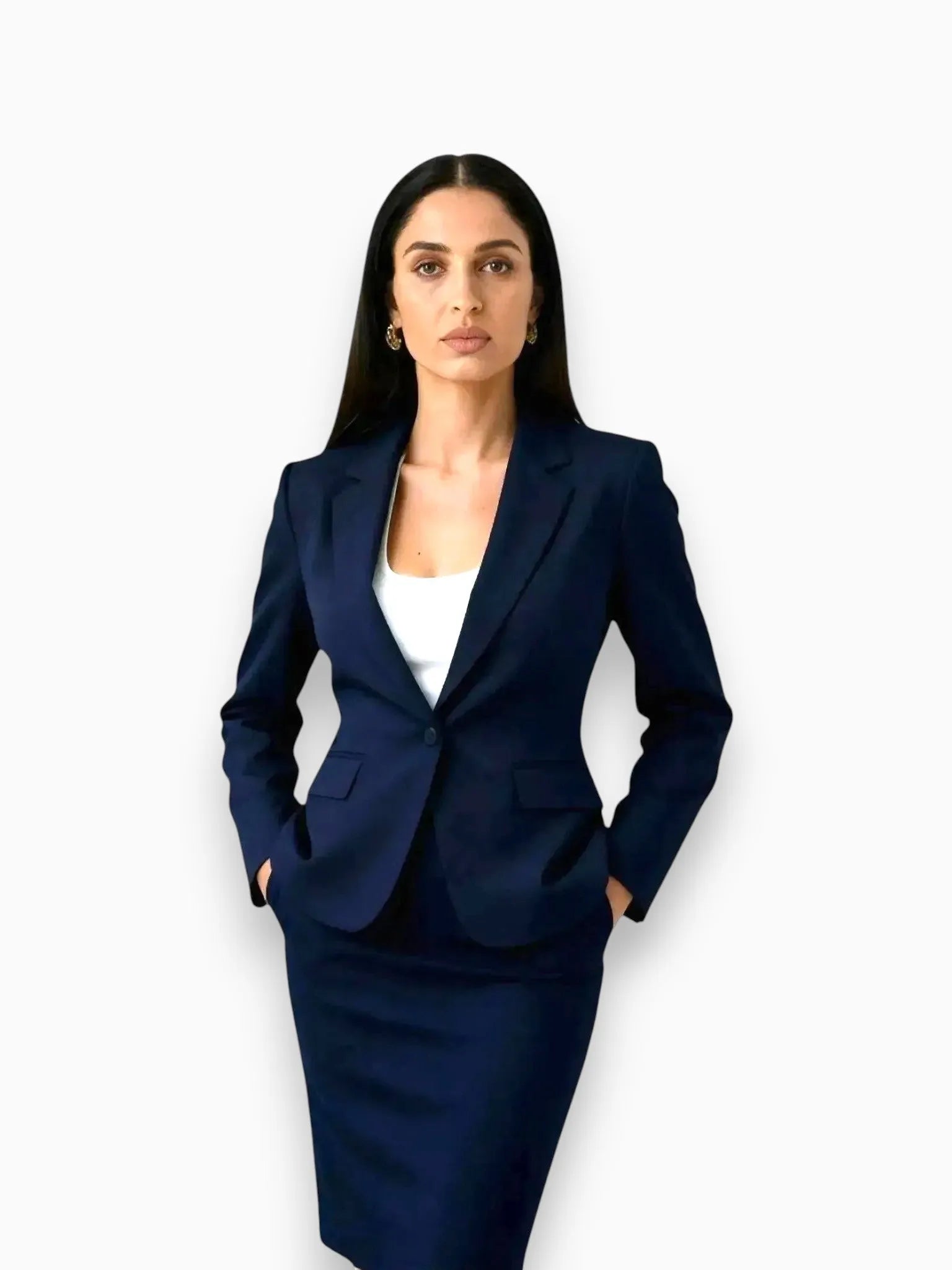 Forcast Forcast Safira Blue Pant Suit in Blazer - Bottom | Queen Anna House of Fashion Women's Luxury Fashion