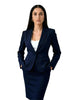 Forcast Safina Single-Breasted Blue Blazer for Women