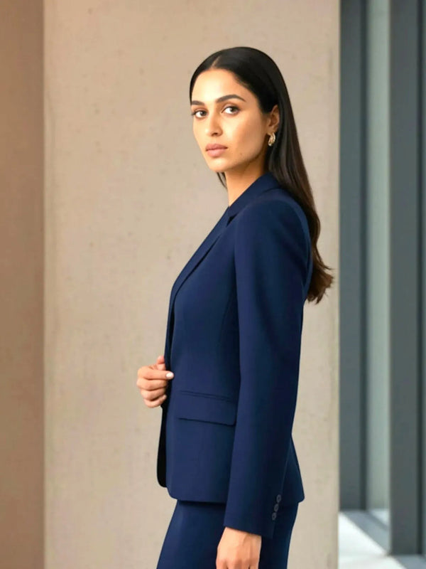 Forcast Forcast Safira Blue Pant Suit in Blazer - Bottom | Queen Anna House of Fashion Women's Luxury Fashion
