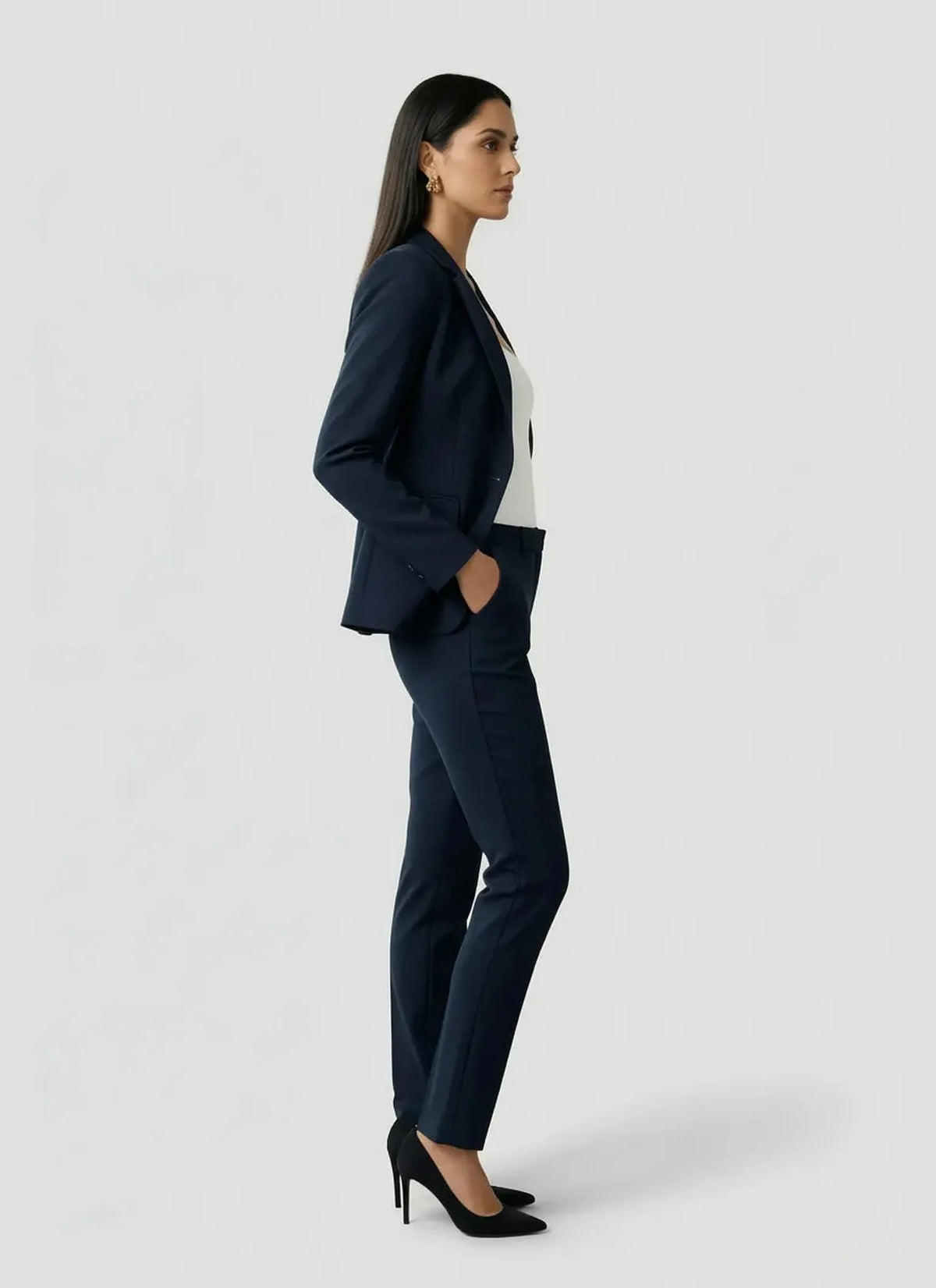 Forcast Forcast Safira Blue Pant Suit in Blazer - Bottom | Queen Anna House of Fashion Women's Luxury Fashion