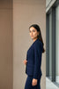 Forcast Safina Single-Breasted Blue Blazer for Women