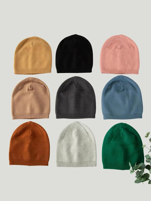 Funky Fashion Cashmere Blended Beanie - Accessories, Blue, Cold Weather Essentials, F/W'22, Green, Hats, Knit, Navy, Sale, Women Owned Brand - Luxury Women's Fashion at Queen Anna House of Fashion