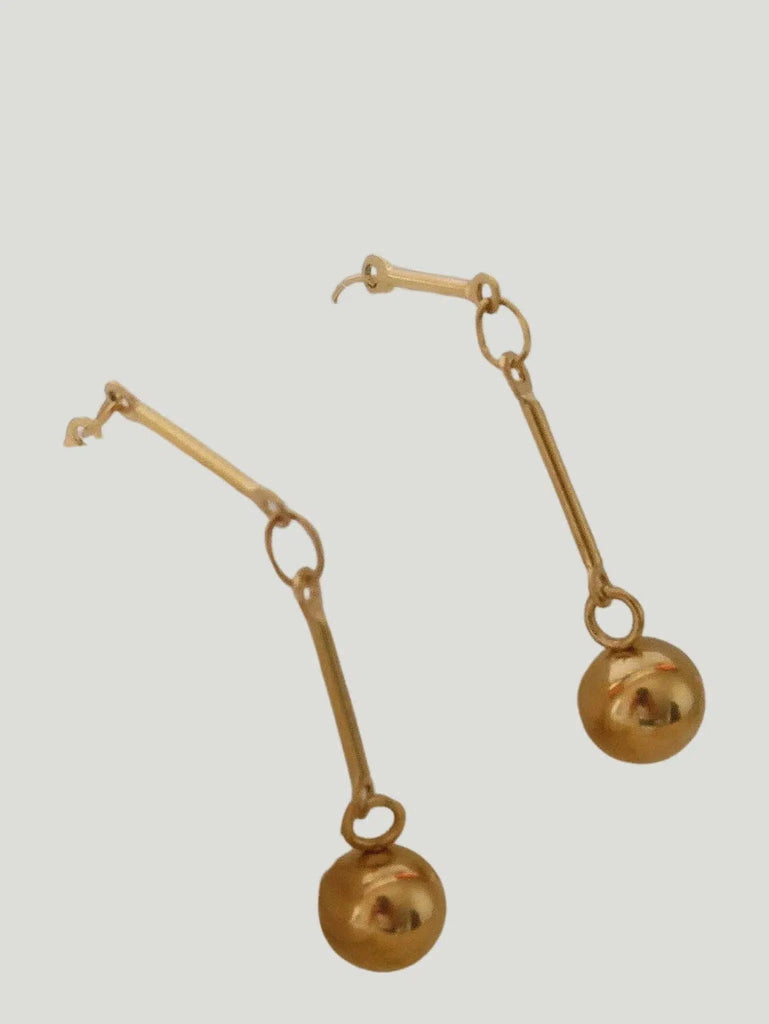 Furano Studio 18K Gold Plated Long Drop Earrings