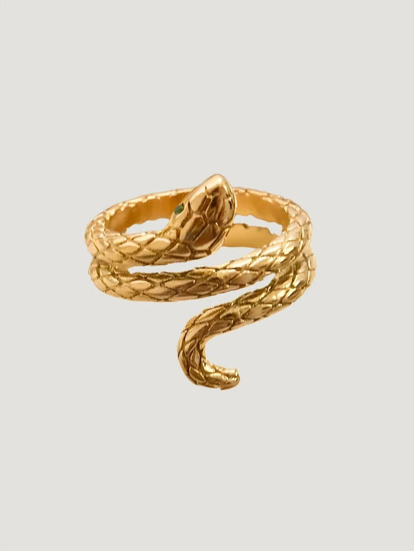 Furano-Studio-18k-Gold-Plated-Snake-Ring-Queen-Anna-House-of-Fashion
