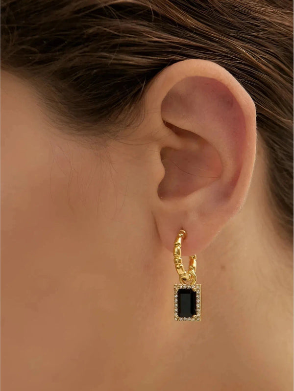 Furano-Studio-Black-Geometric-Drop-Earrings-Queen-Anna-House-of-Fashion