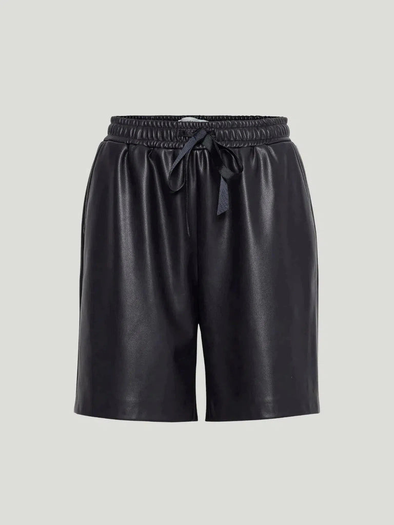 ICHI Camano Shorts - AAPI Owned Brand, BIPOC Brand, Blue, Bottoms, Eco-Conscious Brand, Navy, Philanthropic Brand, s, S/S - Luxury Women's Fashion at Queen Anna House of Fashion