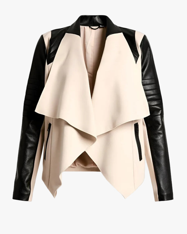 Blanc Noir Blanc Noir Drape Front Jacket in S - Outerwear | Queen Anna House of Fashion Women's Luxury Fashion