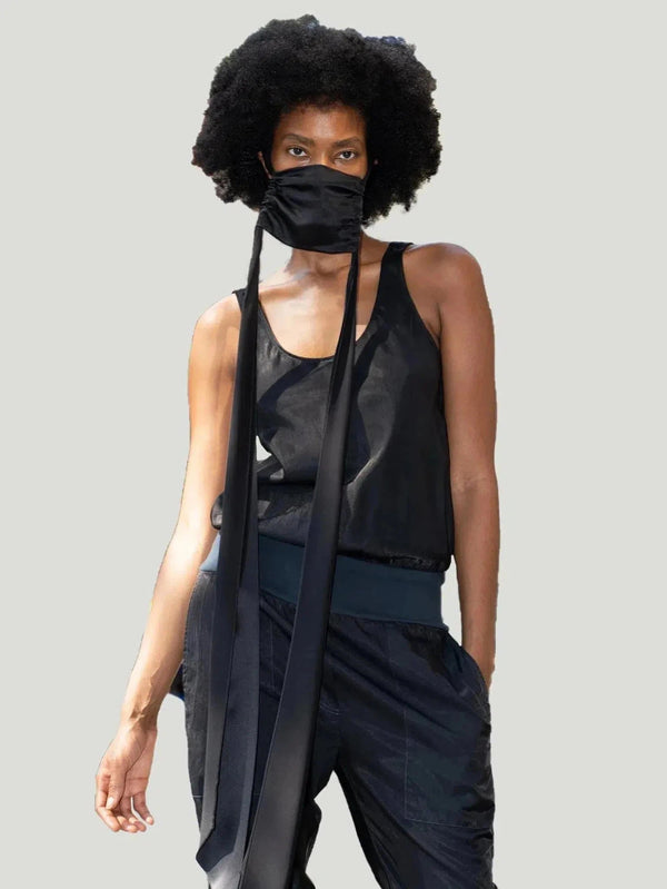 KES The Dreamer Silk Face Coverings - AAPI Owned Brand, Black, Eco-Conscious Brand, Face Coverings, Philanthropic Brand, Sale, Small Goods - Luxury Women's Fashion at Queen Anna House of Fashion