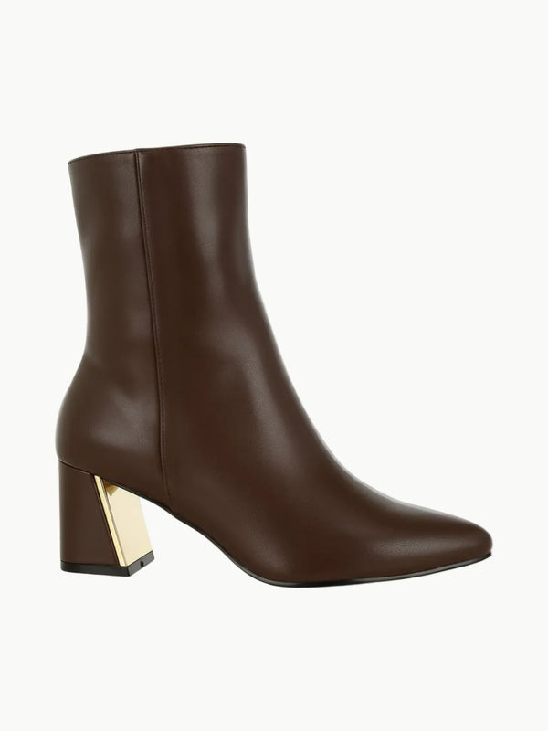 Rag Company Kaira High Ankle Boots - Kaira-Brown-Side