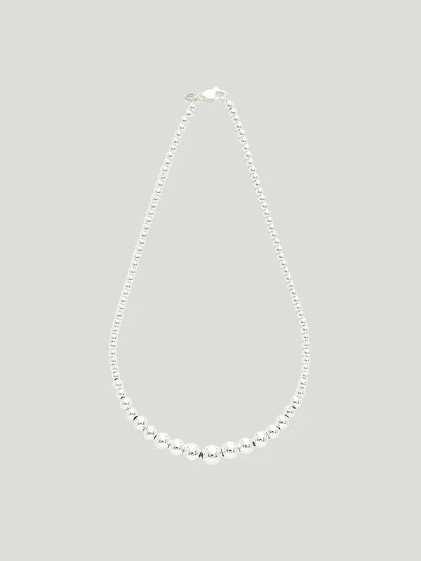 Kosa Jewels Beatrice Silver Ball Necklace