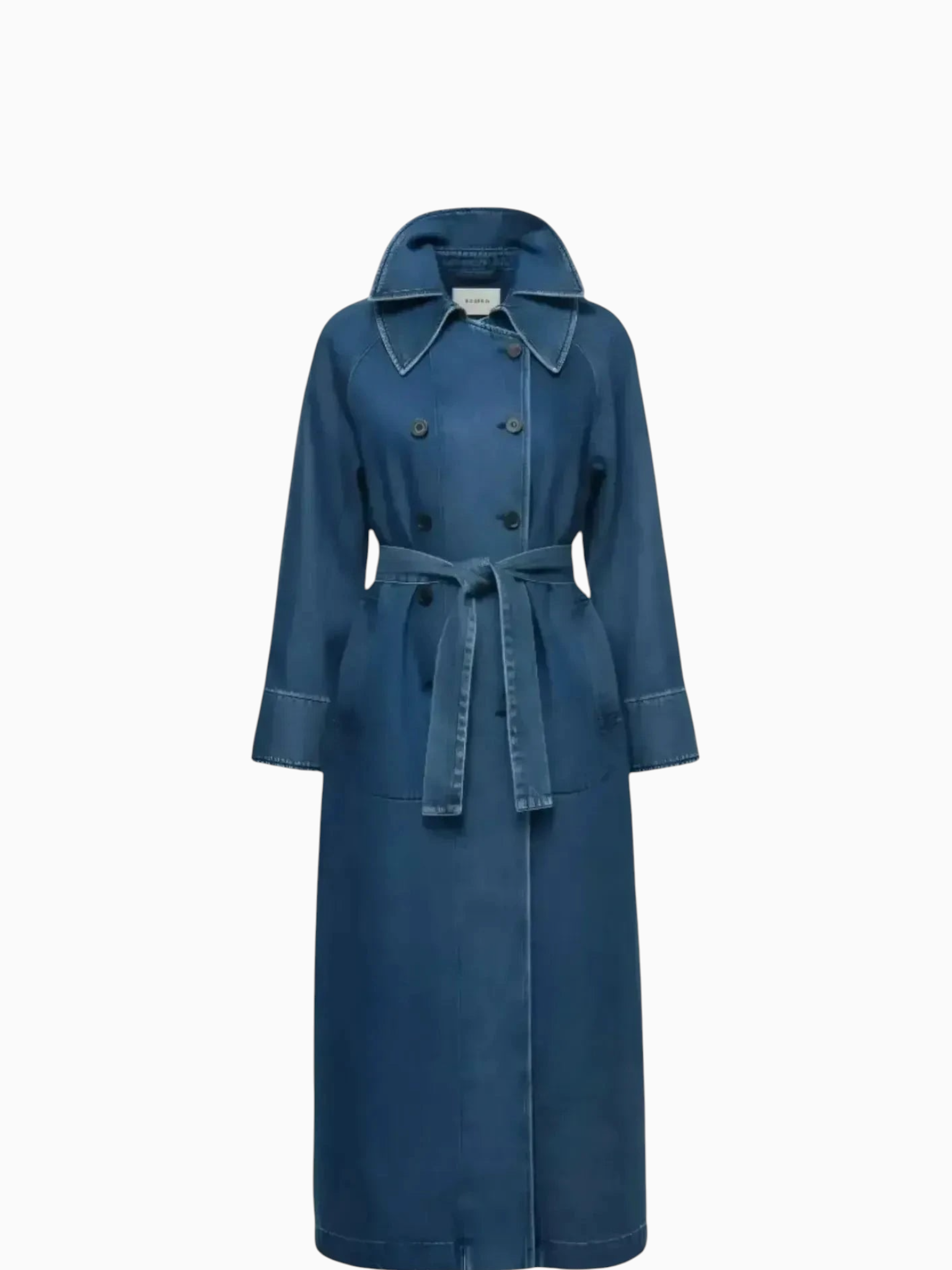 LAUDE the Label LAUDE the Label Denim Belted Trench Coat in XS/S - Outerwear | Queen Anna House of Fashion Women's Luxury Fashion