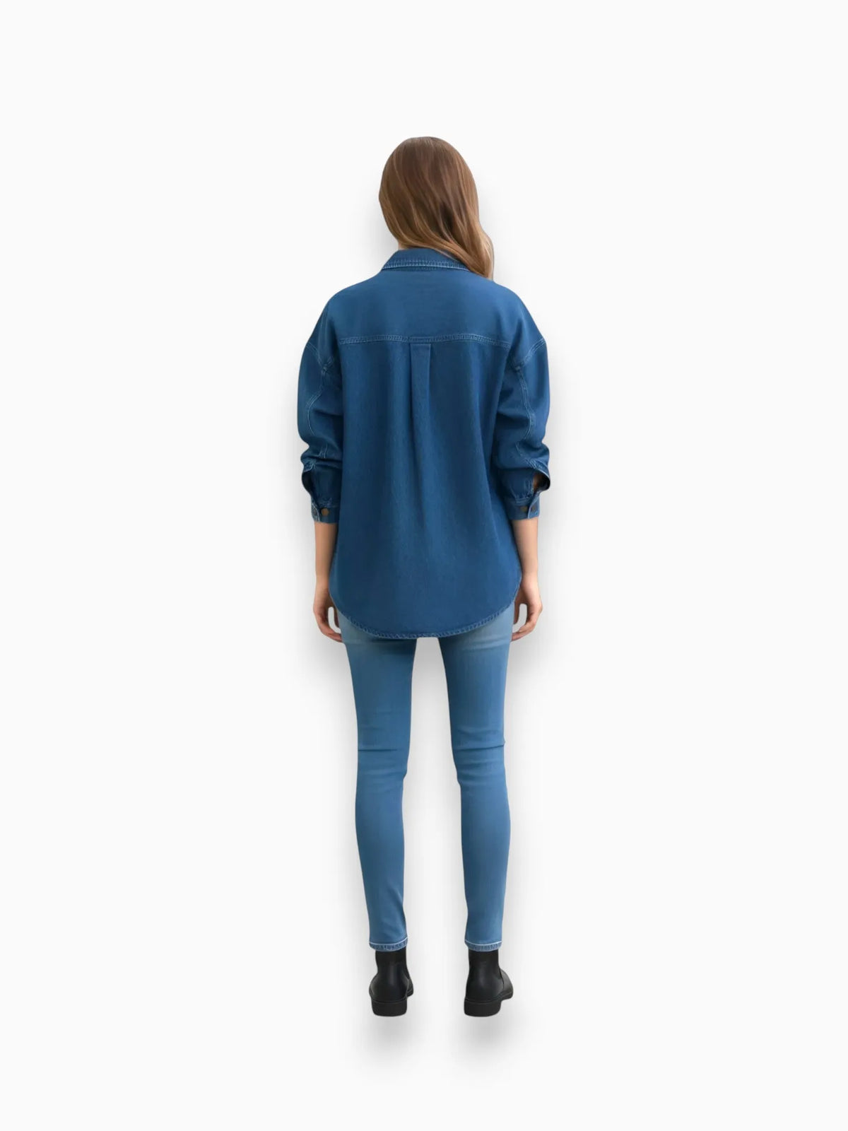 LAUDE the Label LAUDE the Label Washed Denim Boyfriend Shirt in XS - Top | Queen Anna House of Fashion Women's Luxury Fashion