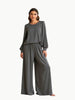 LUNYA LUNYA Organic Pima Wide Leg Pants in Gray - Bottom | Queen Anna House of Fashion Women's Luxury Fashion