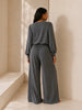 LUNYA LUNYA Organic Pima Wide Leg Pants in Black - Bottom | Queen Anna House of Fashion Women's Luxury Fashion