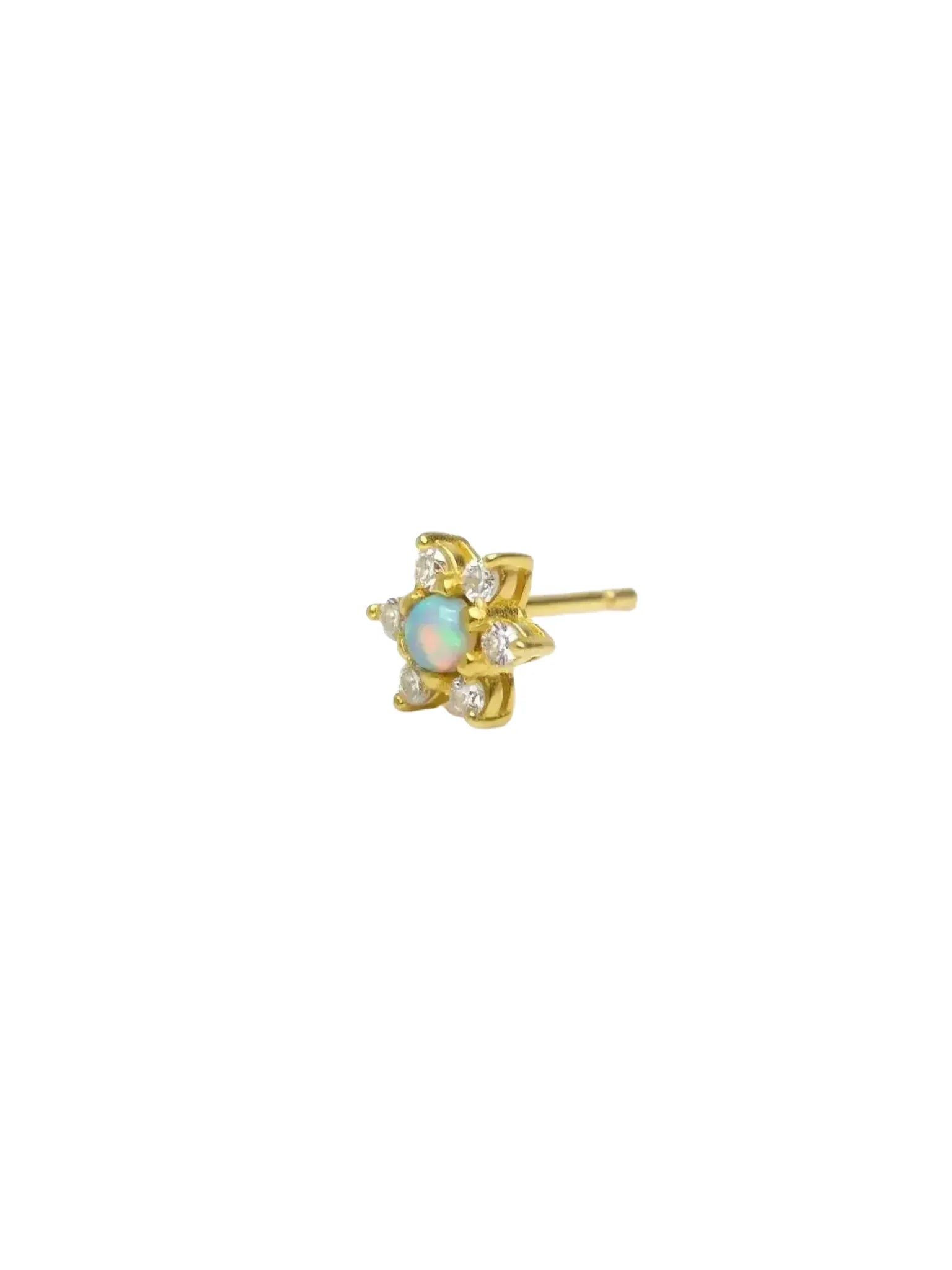 La Kaiser Blue Opal Diamond Daisy Studs-La Kaiser-Queen Anna House of Fashion