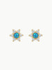 La Kaiser La Kaiser Blue Opal Diamond Daisy Studs in Diamond Daisy Studs - Jewelry | Queen Anna House of Fashion Women's Luxury Fashion
