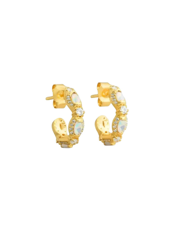 La Kaiser Mini Diamond Marquis Hoops-La Kaiser-Queen Anna House of Fashion
