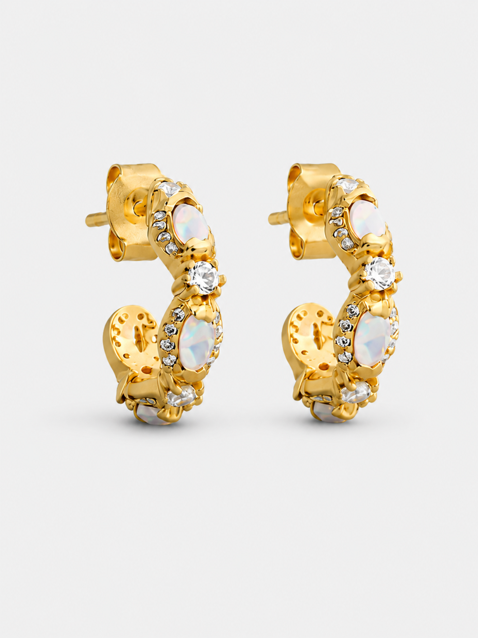 La Kaiser Mini Diamond Marquis Hoops