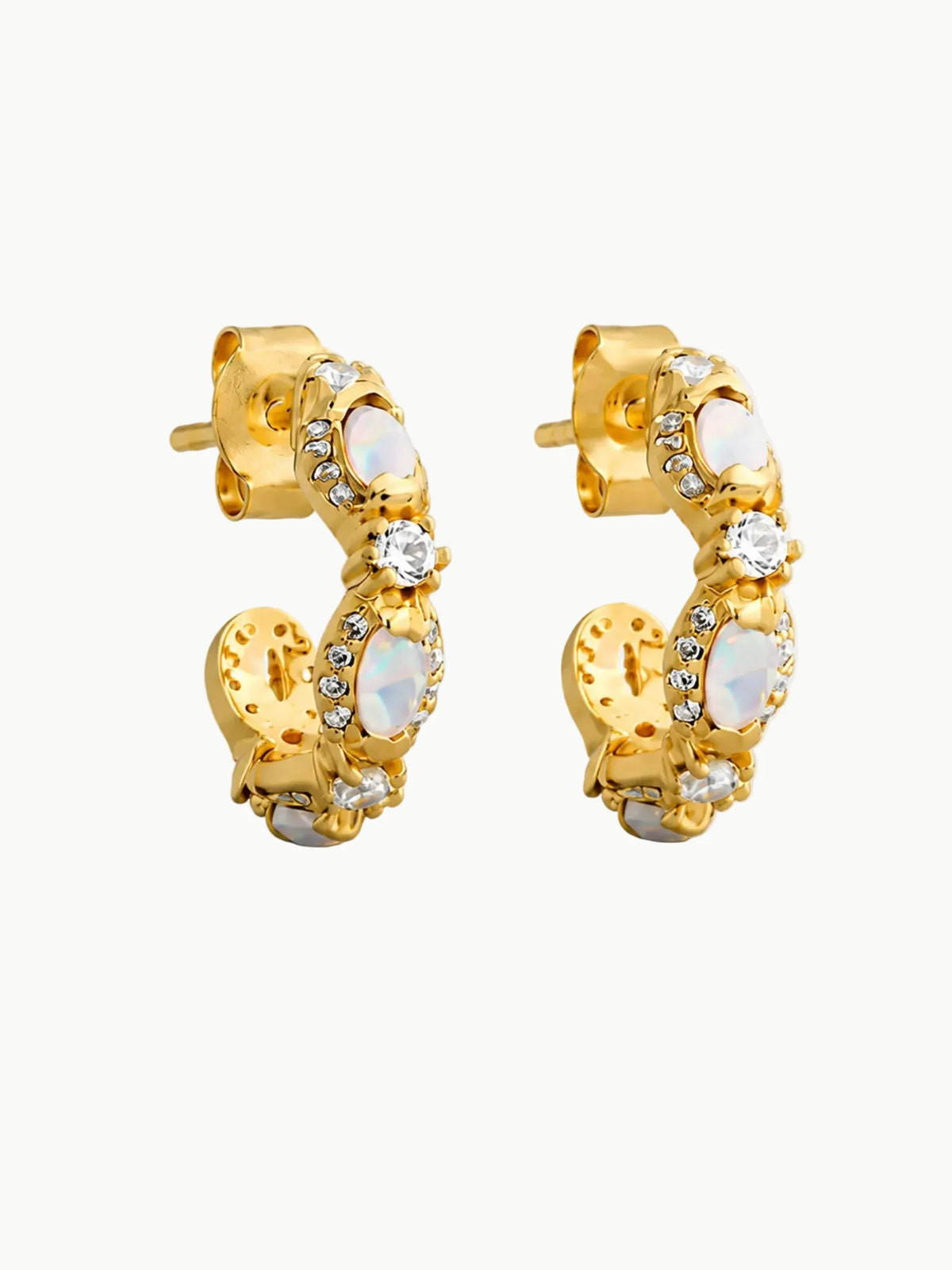 La Kaiser La Kaiser Mini Diamond Marquis Hoops in Marquis Hoops - Jewelry | Queen Anna House of Fashion Women's Luxury Fashion