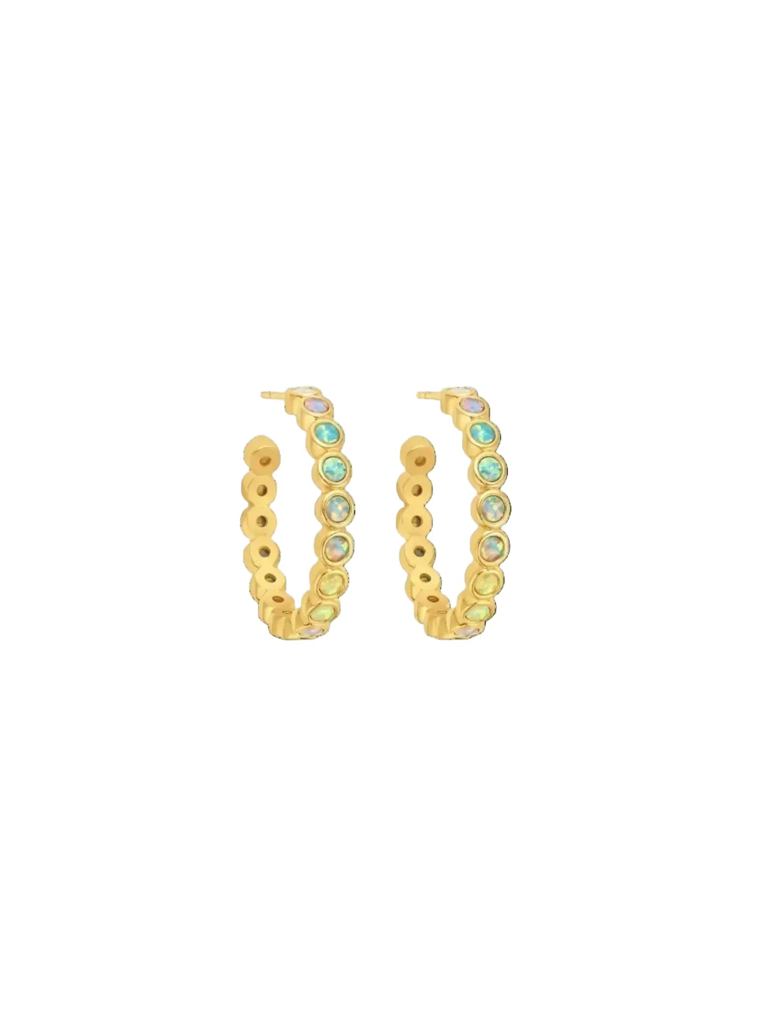 La Kaiser Opal Ombre Grande Hoops-La Kaiser-Queen Anna House of Fashion