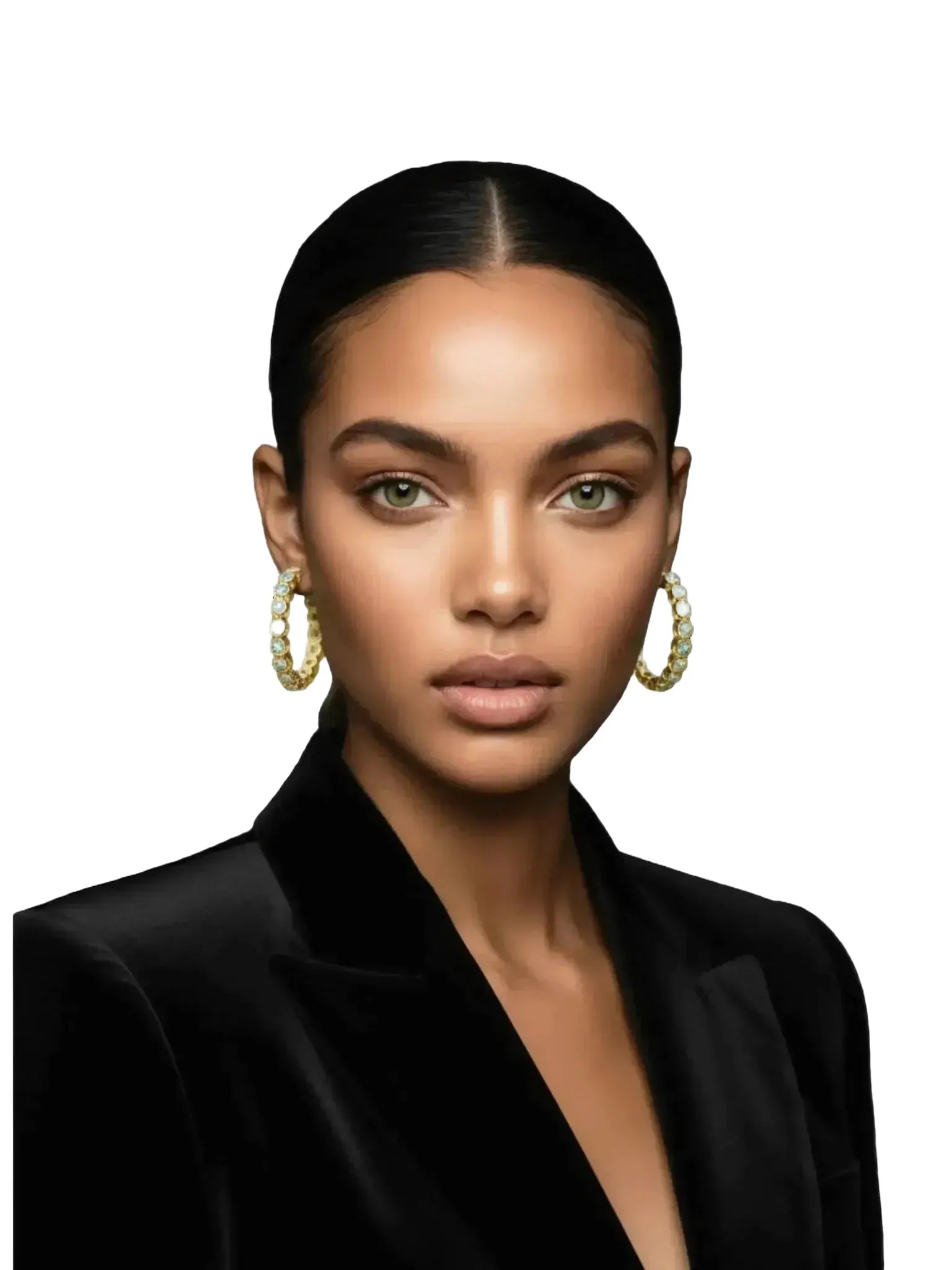 La Kaiser Opal Ombre Grande Hoops-La Kaiser-Queen Anna House of Fashion