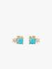 La Kaiser Turquoise Diamond Doublet Studs