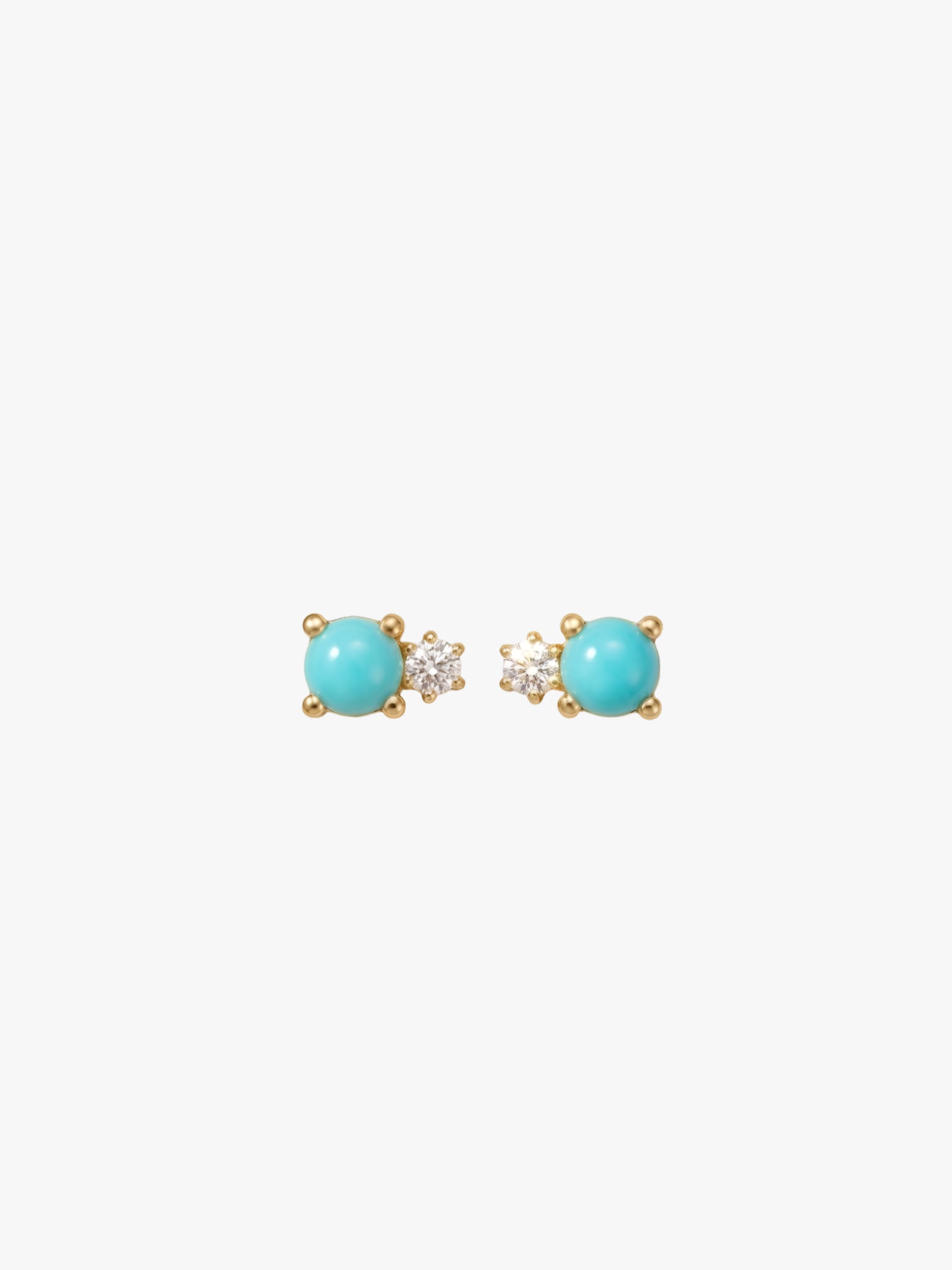 La Kaiser Turquoise Diamond Doublet Studs