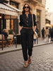 Lanhtropy Lanhtropy Cargo Linen Pants in Black - Bottom | Queen Anna House of Fashion Women's Luxury Fashion
