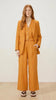 Lanhtropy Lanhtropy Milano Linen Blazer in Caramel - Outerwear | Queen Anna House of Fashion Women's Luxury Fashion