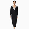 Lanhtropy Lanhtropy Preppy Knitted Dress in Deep Blue - Dress | Queen Anna House of Fashion Women's Luxury Fashion