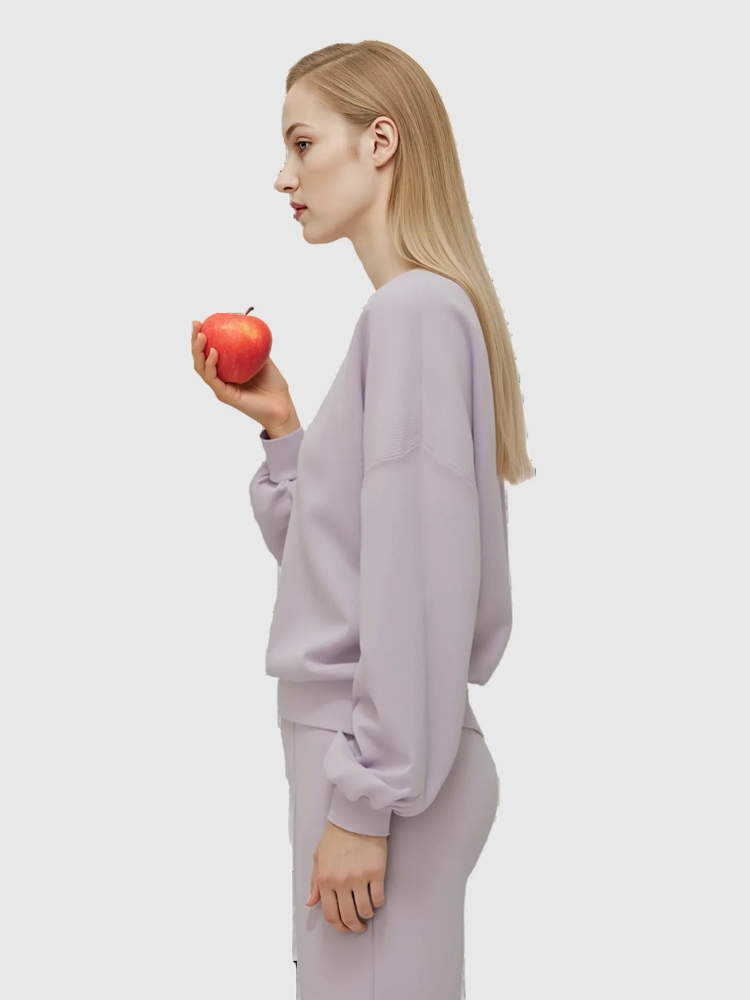 Lemme Lavender Cashmere Crewneck Sweater