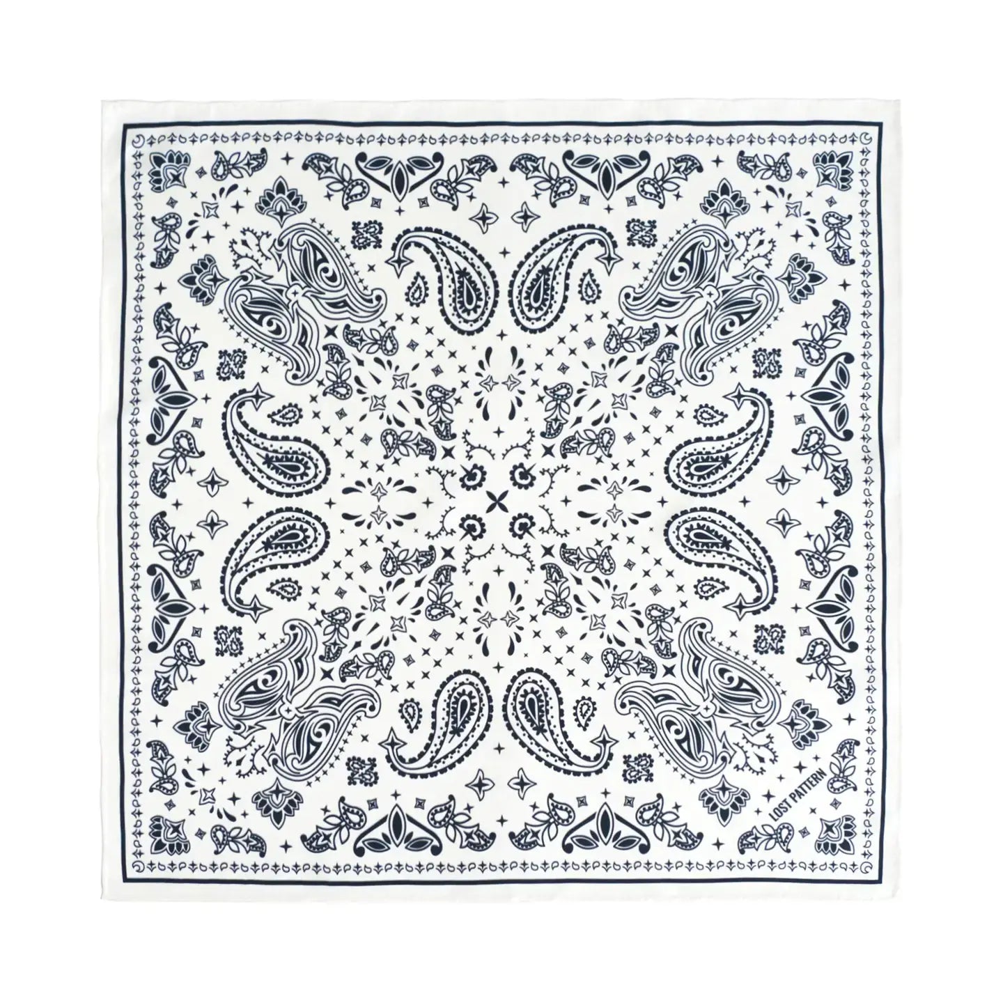 Lost Pattern NYC Paisley Silk Bandana Scarf-Lost Pattern NYC-Queen Anna House of Fashion