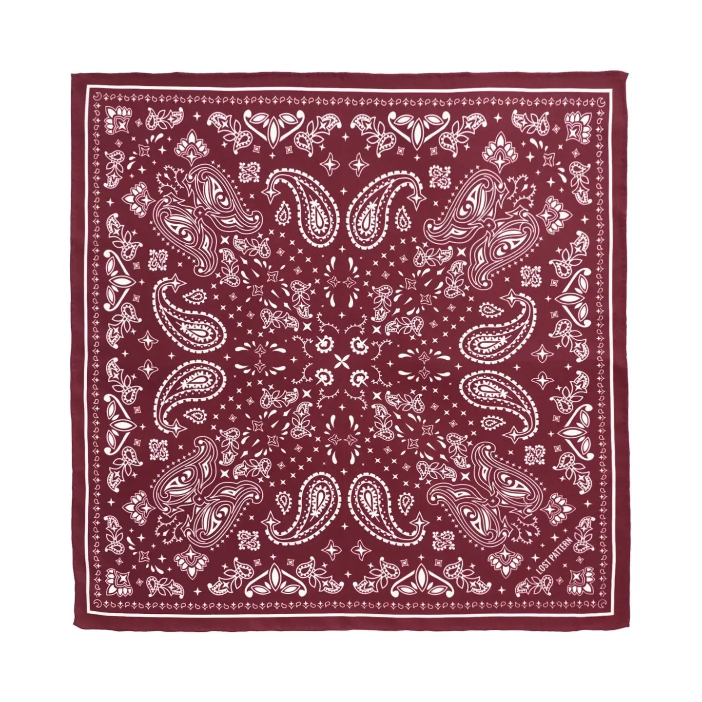 Lost Pattern NYC Paisley Silk Bandana Scarf-Lost Pattern NYC-Queen Anna House of Fashion