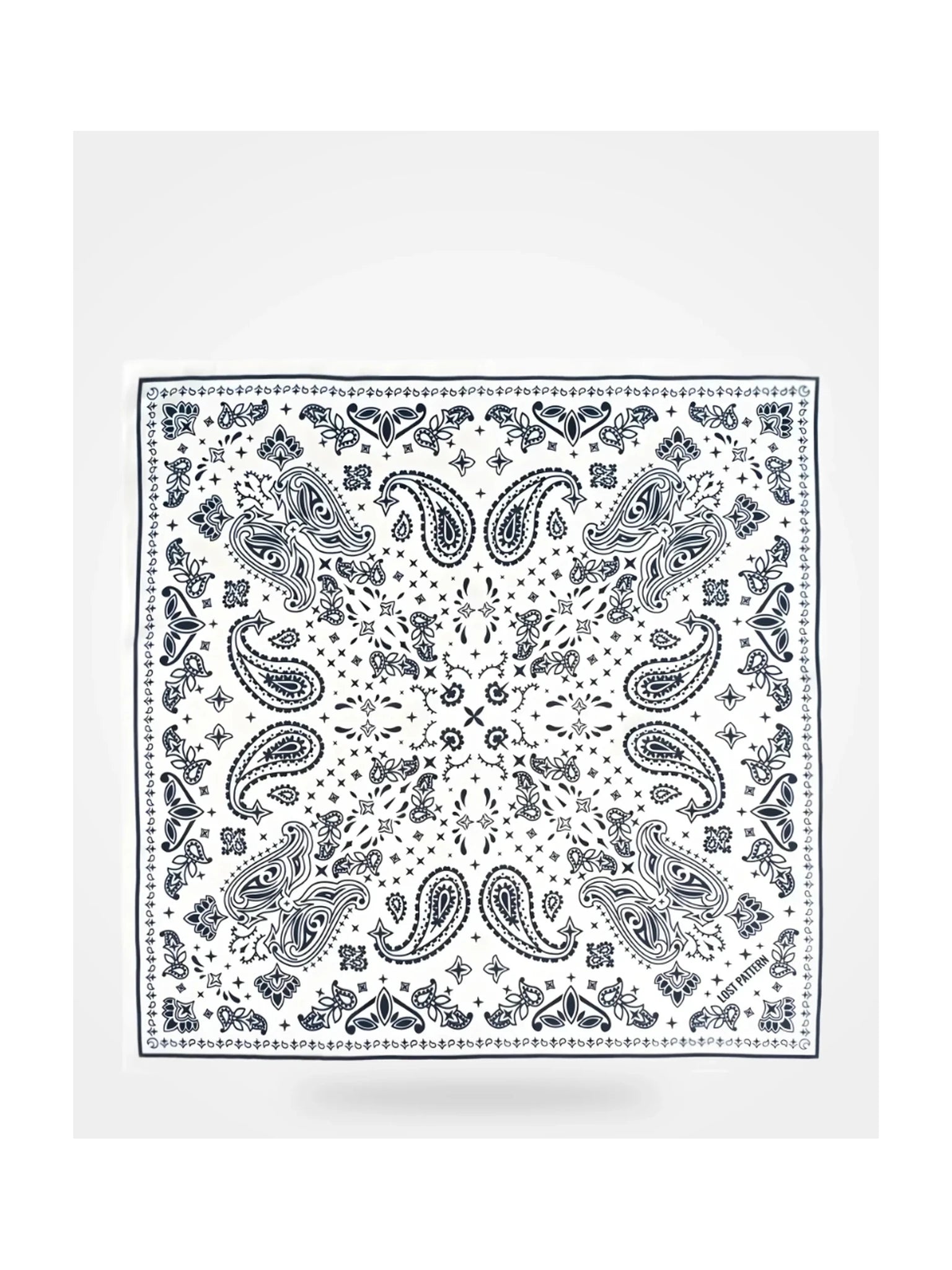 Lost Pattern NYC Paisley Silk Bandana Scarf