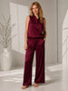 LUNYA Lunya Washable Silk Tank & Pant Set in Burgundy Top - Top | Queen Anna House of Fashion Women's Luxury Fashion