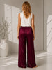 LUNYA Lunya Washable Silk Tank & Pant Set in Burgundy Top - Top | Queen Anna House of Fashion Women's Luxury Fashion