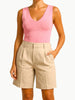 M.M.LaFleur M.M.LaFleur Alecia V-Neck Tank in Pink - Top | Queen Anna House of Fashion Women's Luxury Fashion