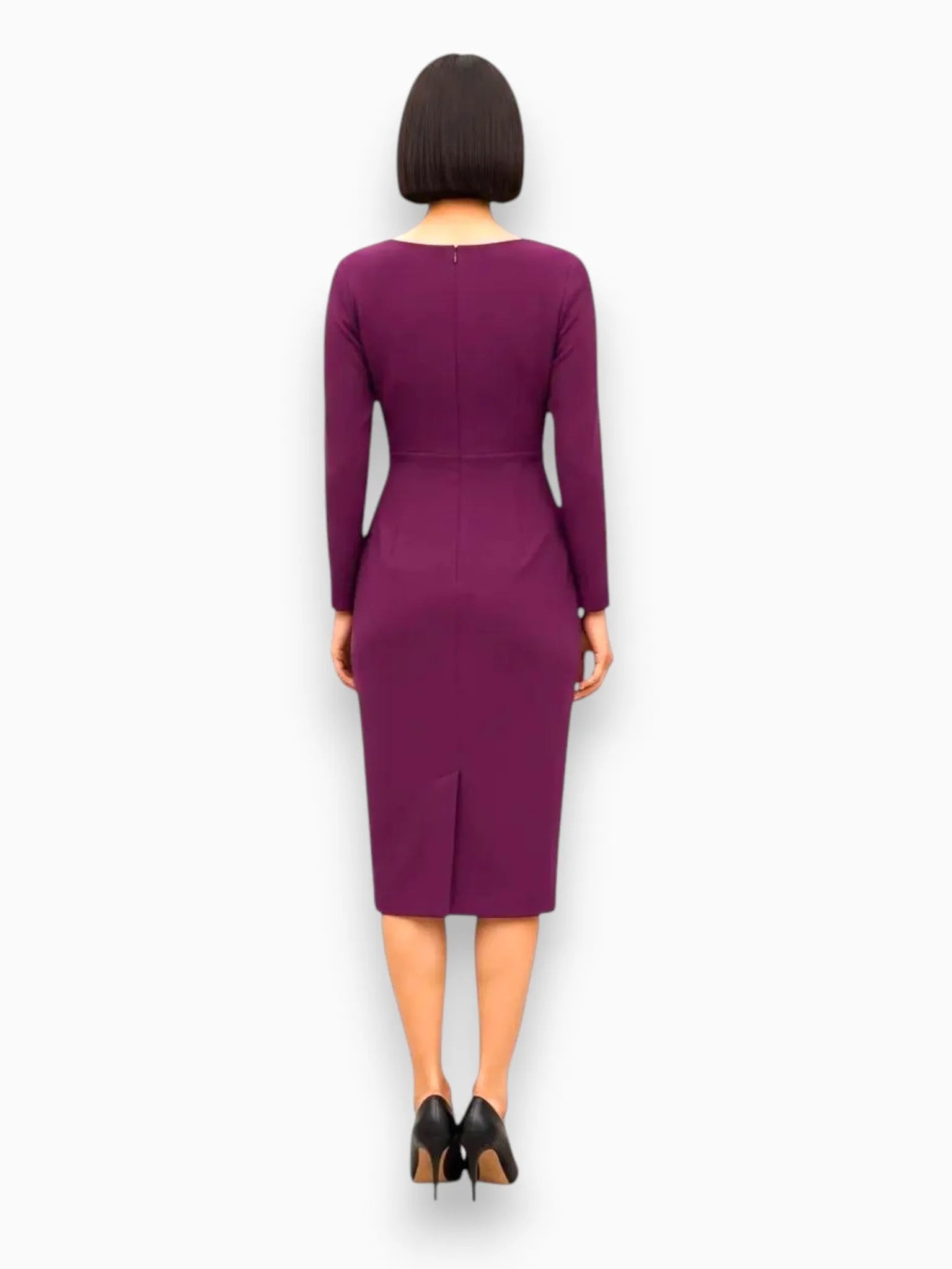 M.M.LaFleur M.M.LaFleur Maxine Dress in Plumberry - Dress | Queen Anna House of Fashion Women's Luxury Fashion