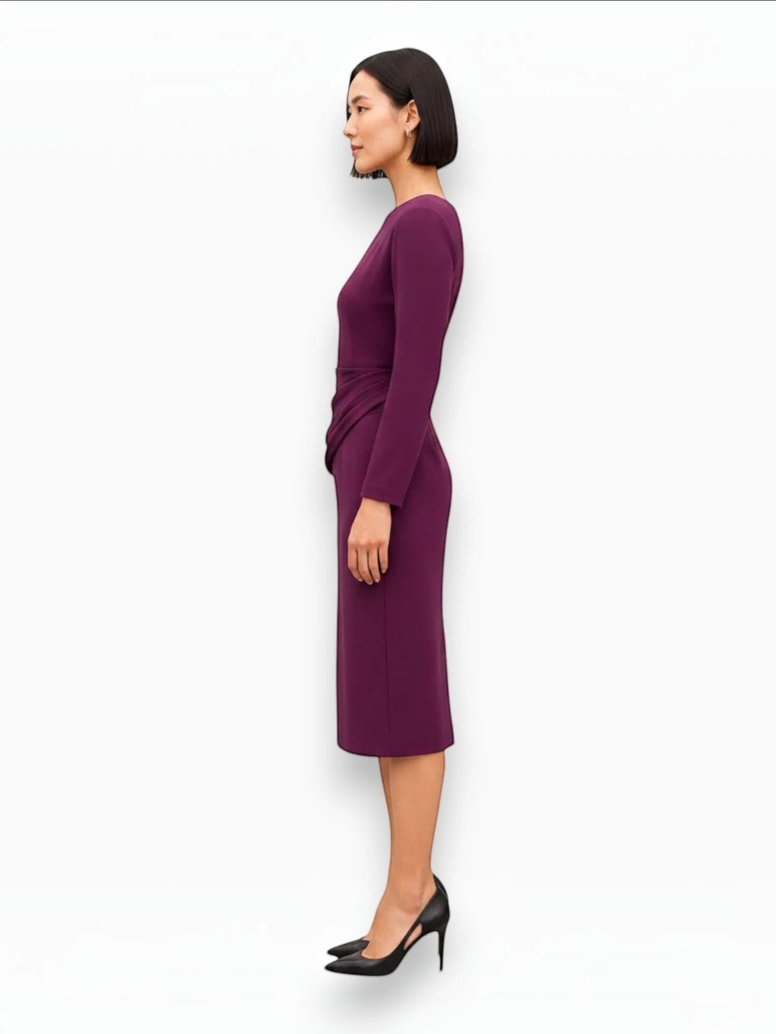 M.M.LaFleur M.M.LaFleur Maxine Dress in Plumberry - Dress | Queen Anna House of Fashion Women's Luxury Fashion