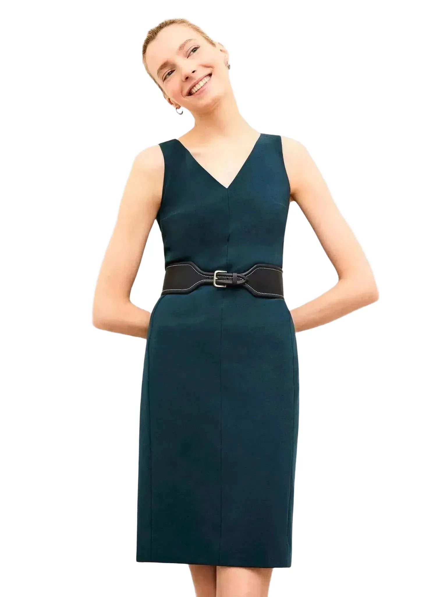 M.M LaFleur Wide Stitched Belt-M.M.LaFleur-Queen Anna House of Fashion