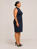 M.M.LaFleur M.M.LaFleur Aditi Sleeveless Sheath Dress in Midnight Blue - Dress | Queen Anna House of Fashion Women's Luxury Fashion