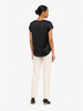 M.M.LaFleur M.M.LaFleur Didion Drape Top in Washable Silk Charmeuse in Black - Top | Queen Anna House of Fashion Women's Luxury Fashion