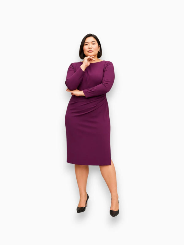 M.M.LaFleur M.M.LaFleur Maxine Dress in Plumberry - Dress | Queen Anna House of Fashion Women's Luxury Fashion