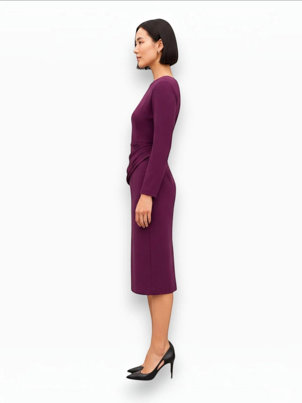 M.M.LaFleur M.M.LaFleur Maxine Dress in Plumberry - Dress | Queen Anna House of Fashion Women's Luxury Fashion